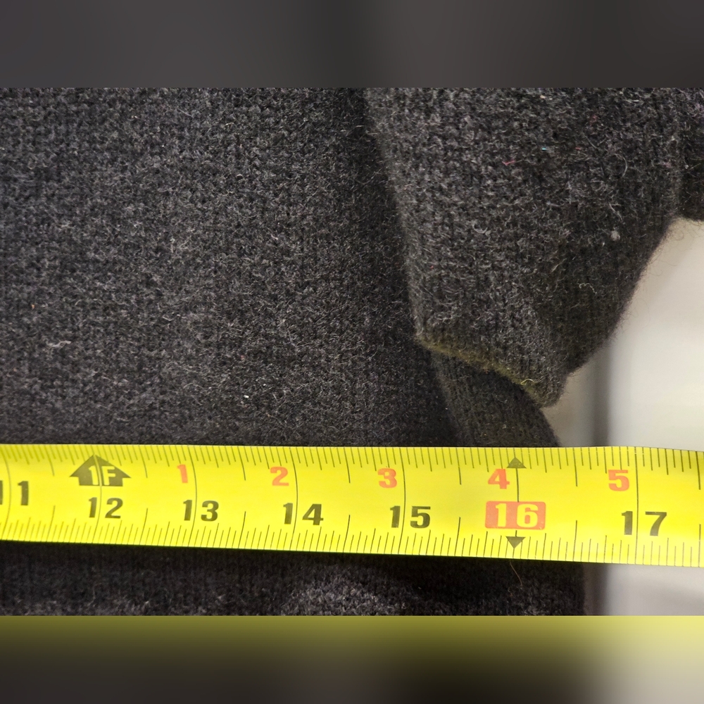 Eileen Fisher Front Button Black Cashmere Cardigan SZ SMALL - Picture 8 of 8
